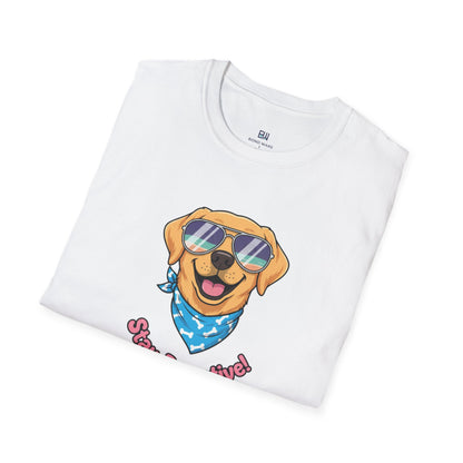 Cool Dog "Stay Pawsitive" Graphic T-Shirt