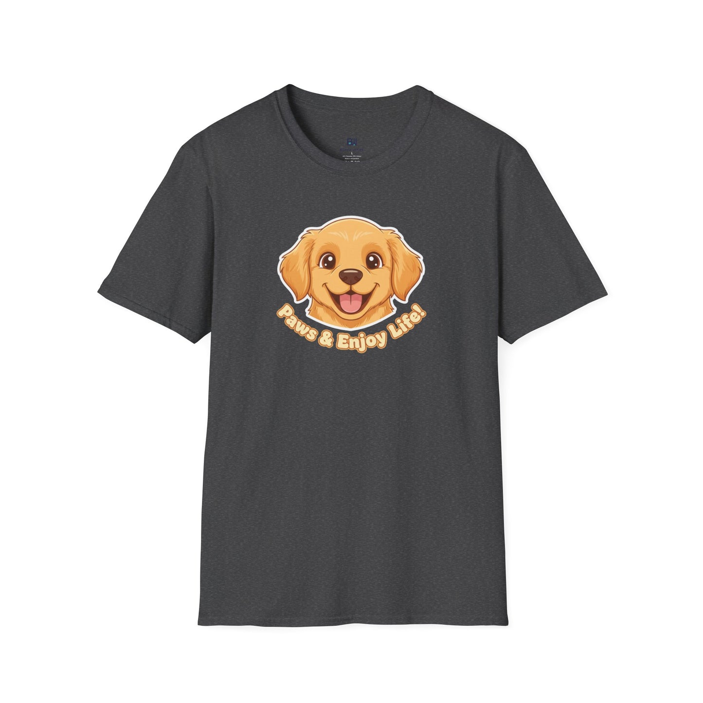 Adorable "Paws & Enjoy Life" Dog Lover Tee