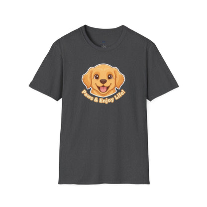 Adorable "Paws & Enjoy Life" Dog Lover Tee