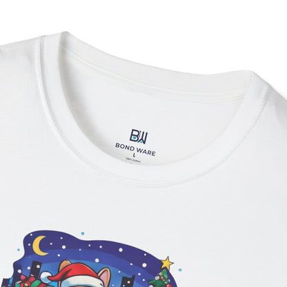 Cute Frenchie & Corgi Christmas Sleigh Ride Dog T-Shirt