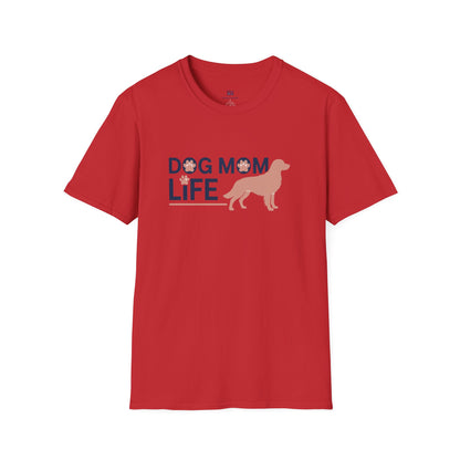 Modern "Dog Mom Life" Graphic T-Shirt