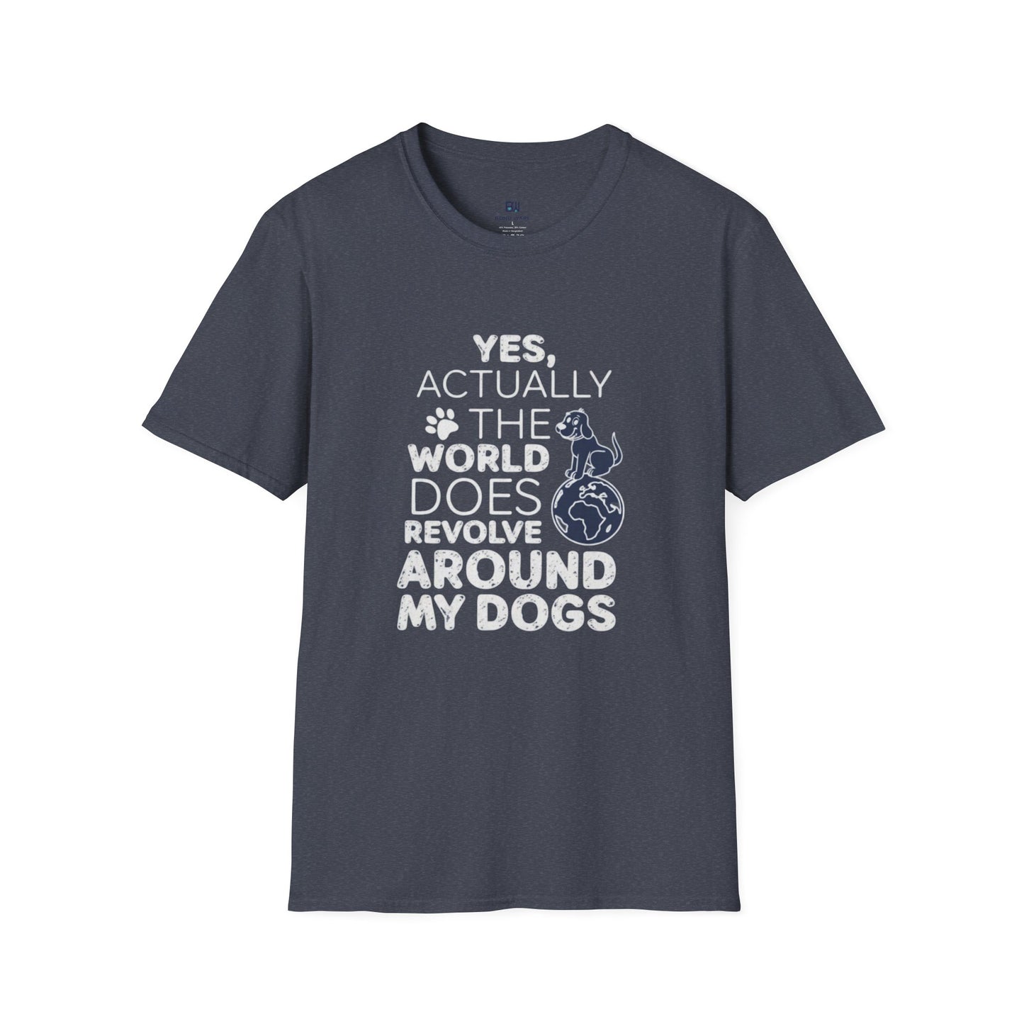 My Dog is My World Funny Graphic T-Shirt