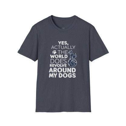 My Dog is My World Funny Graphic T-Shirt