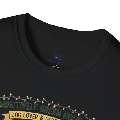 Cute Dog Lover Earth Lover Green Holidays Xmas T-Shirt