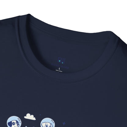 Cosmic Canines Outer Space Adventure Tee