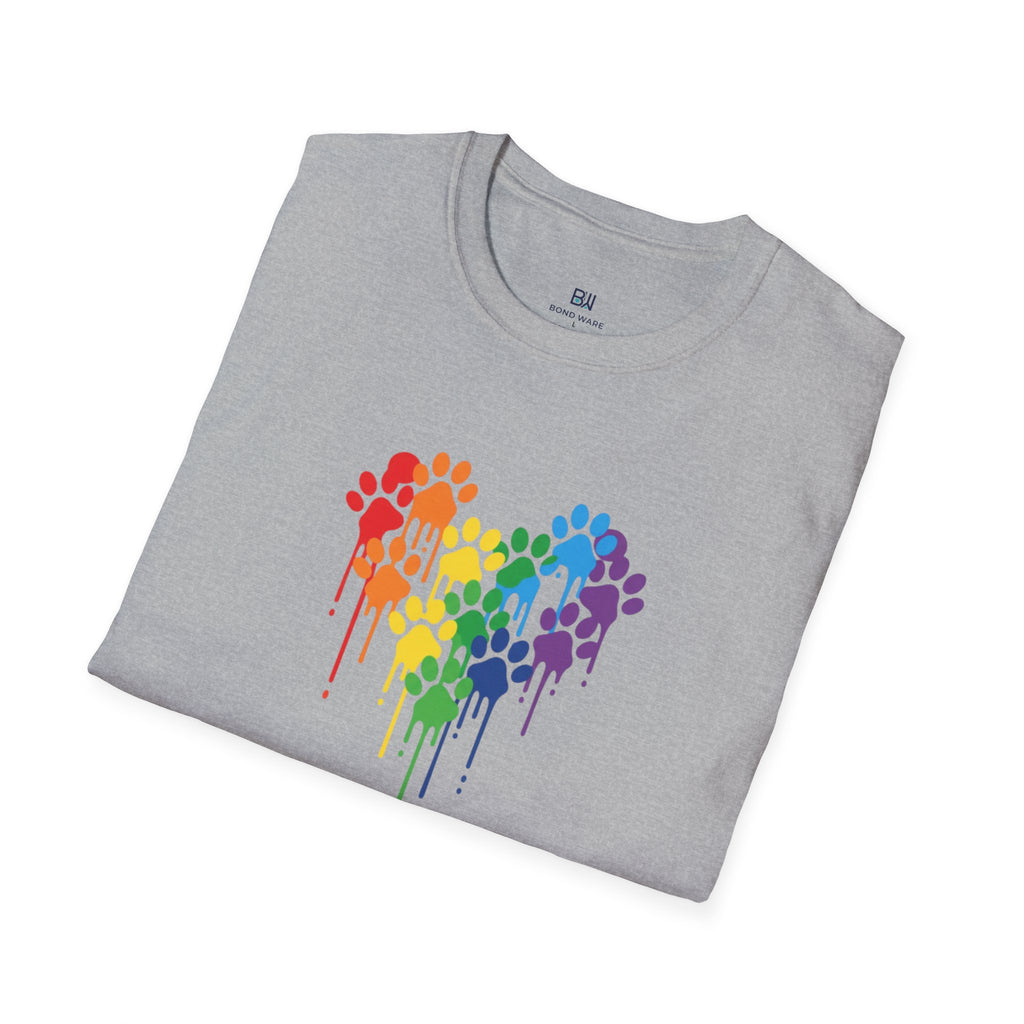 Dog Paws Hearted T-shirt