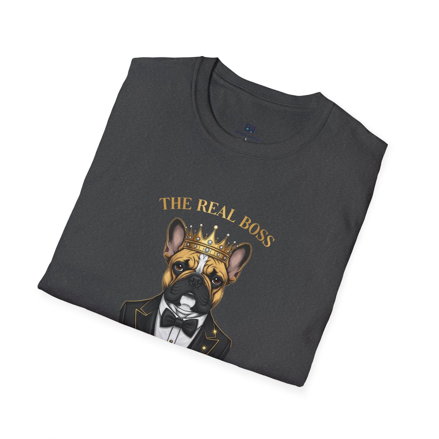 "The Real Boss" French Bulldog Graphic Tee