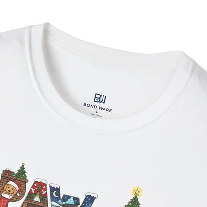 Merry Woofmas Paw-lidays Cute Dog Scenes Xmas Gift T-Shirt