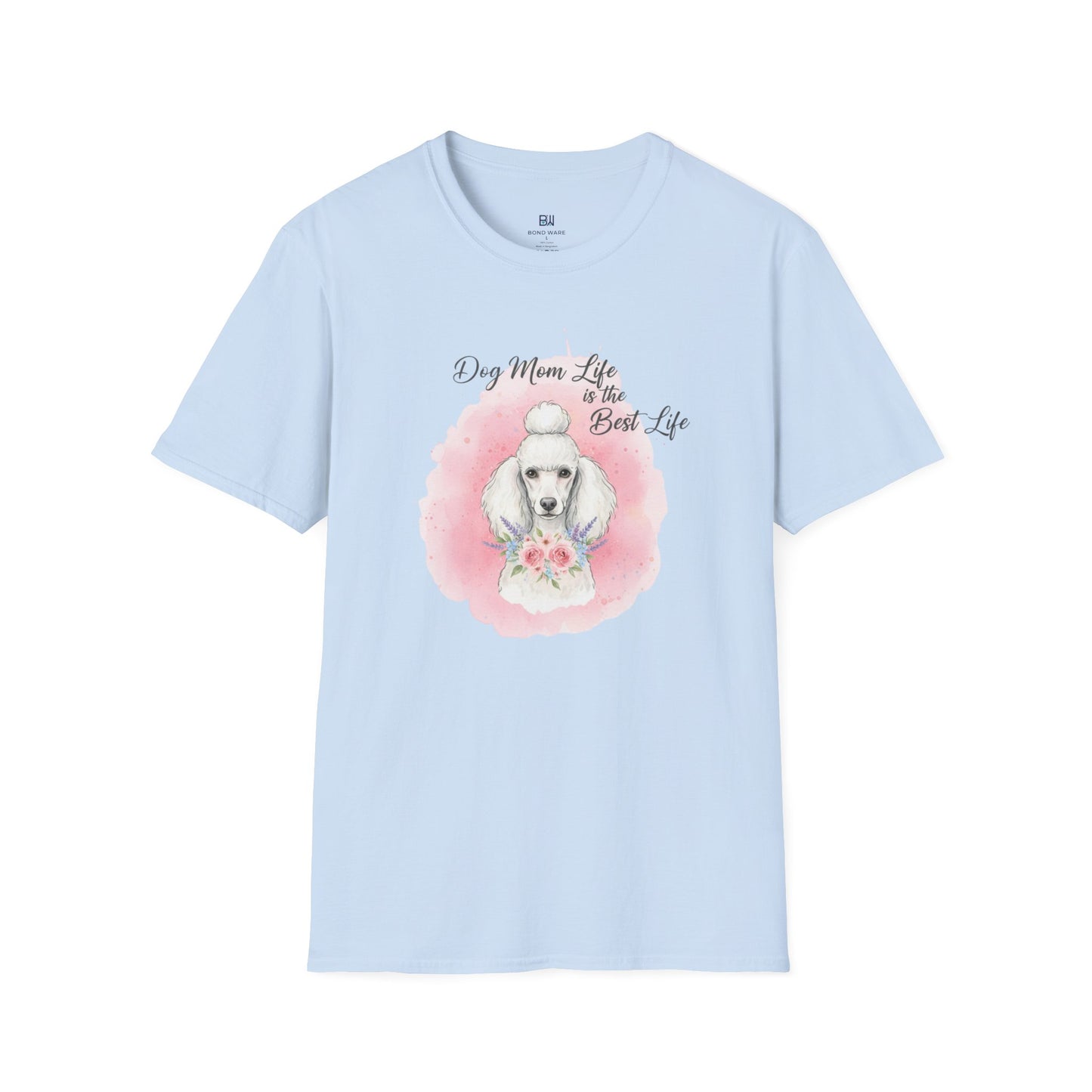 "The Best Life" Floral Poodle Dog Mom Tee