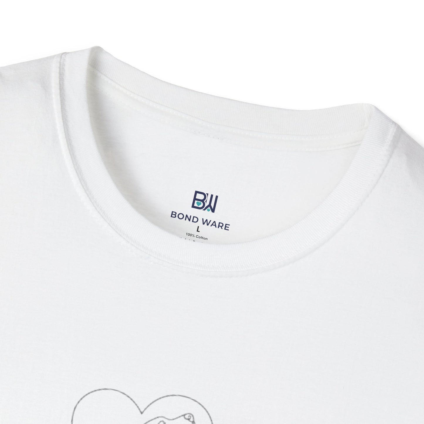 "Dog Love, Unlimited" Minimalist Line Art Tee