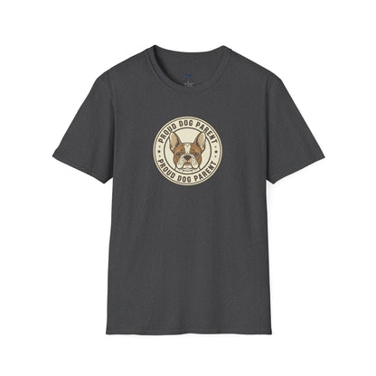 Proud Dog Parent Retro-Style Badge Tee