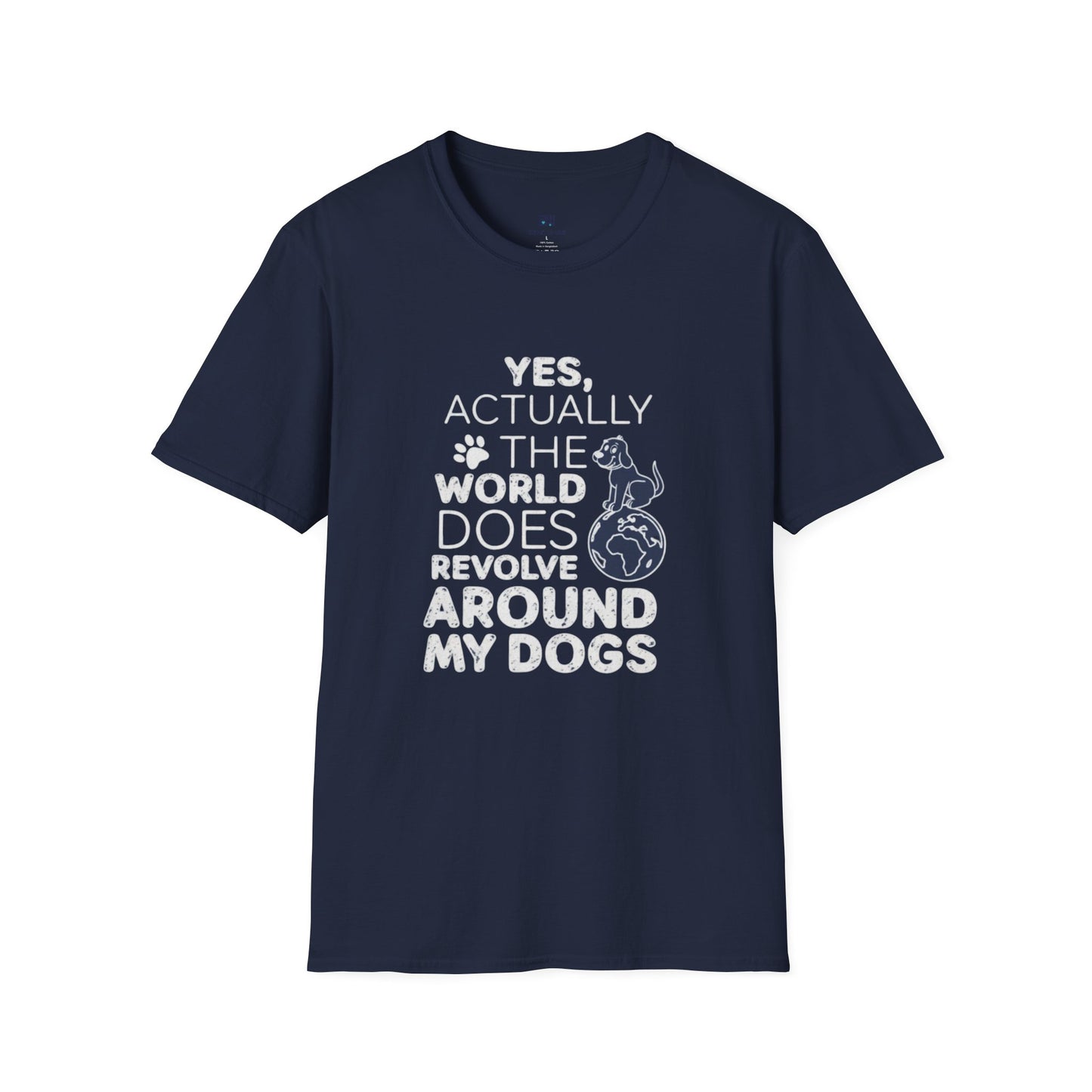 My Dog is My World Funny Graphic T-Shirt