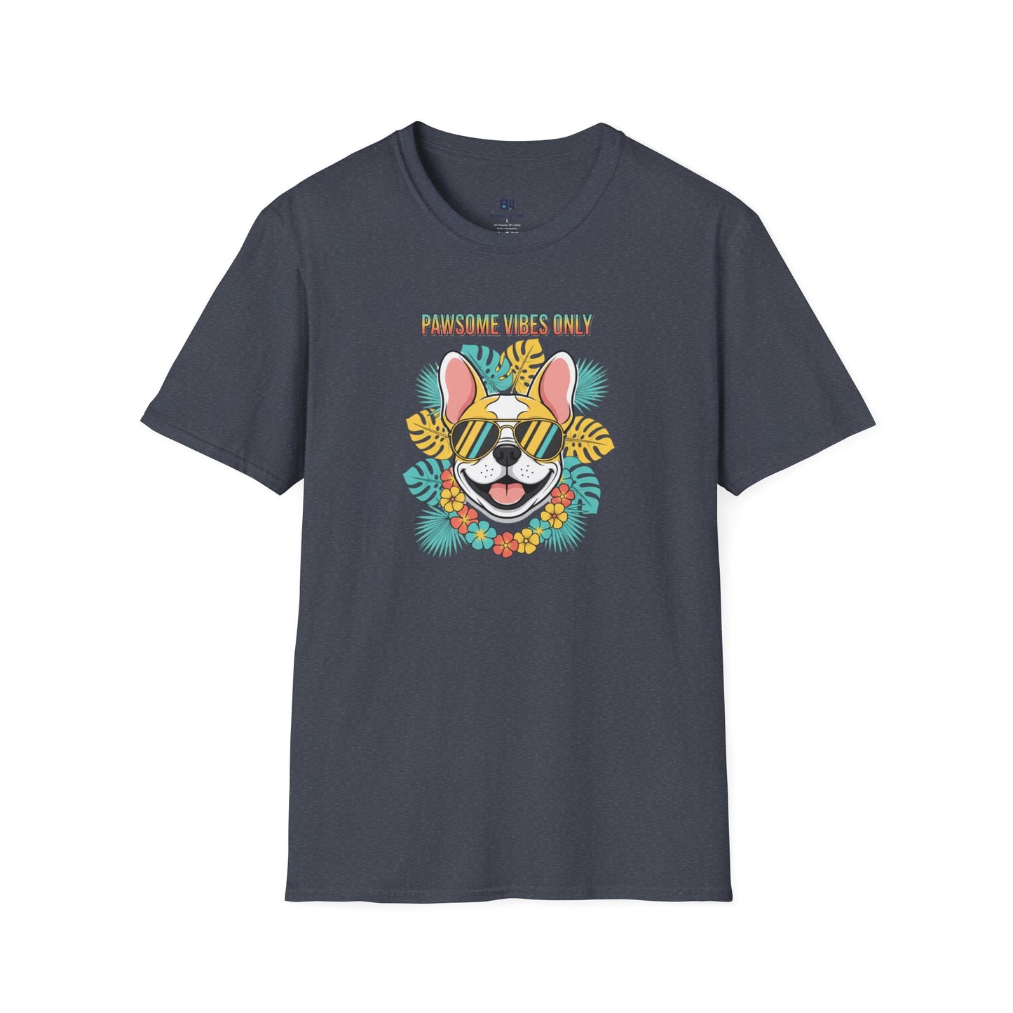 "Pawsome Vibes Only" Summer Frenchie T-Shirt