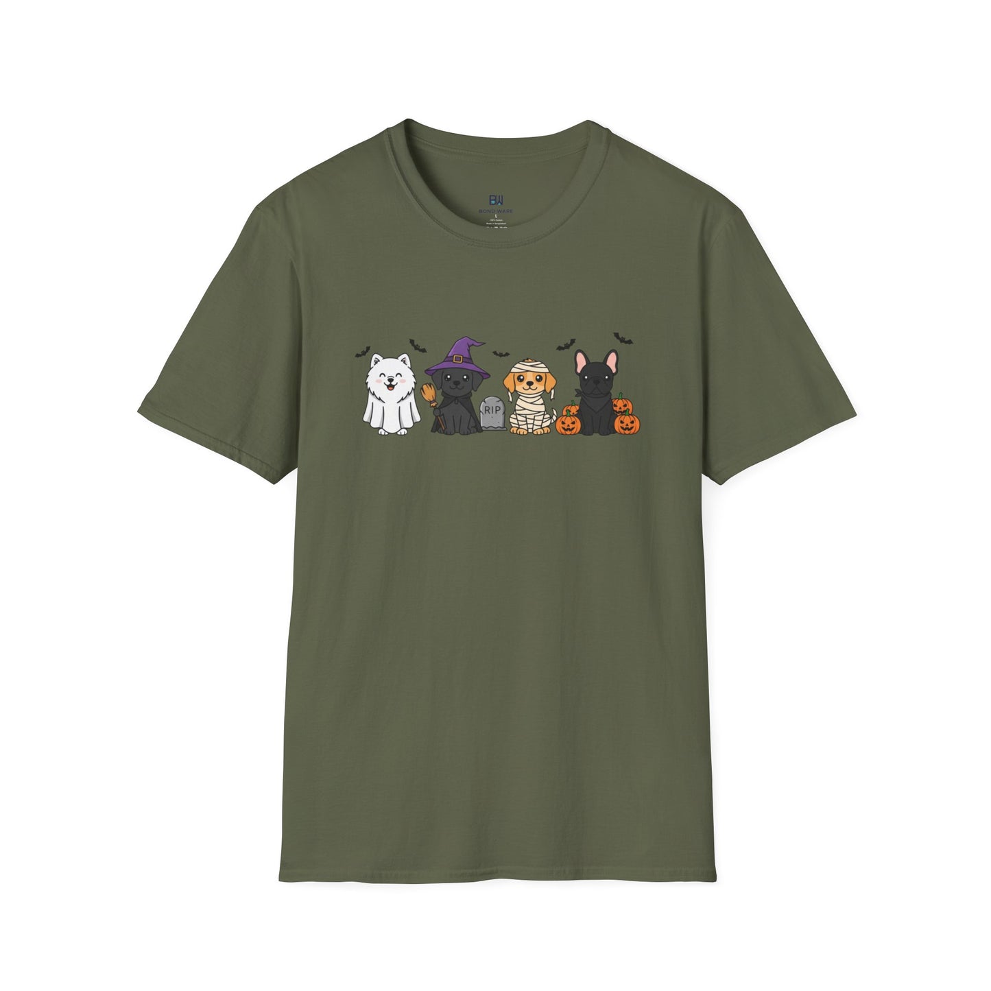 Trick or Treat Pups Halloween Graphic Tee