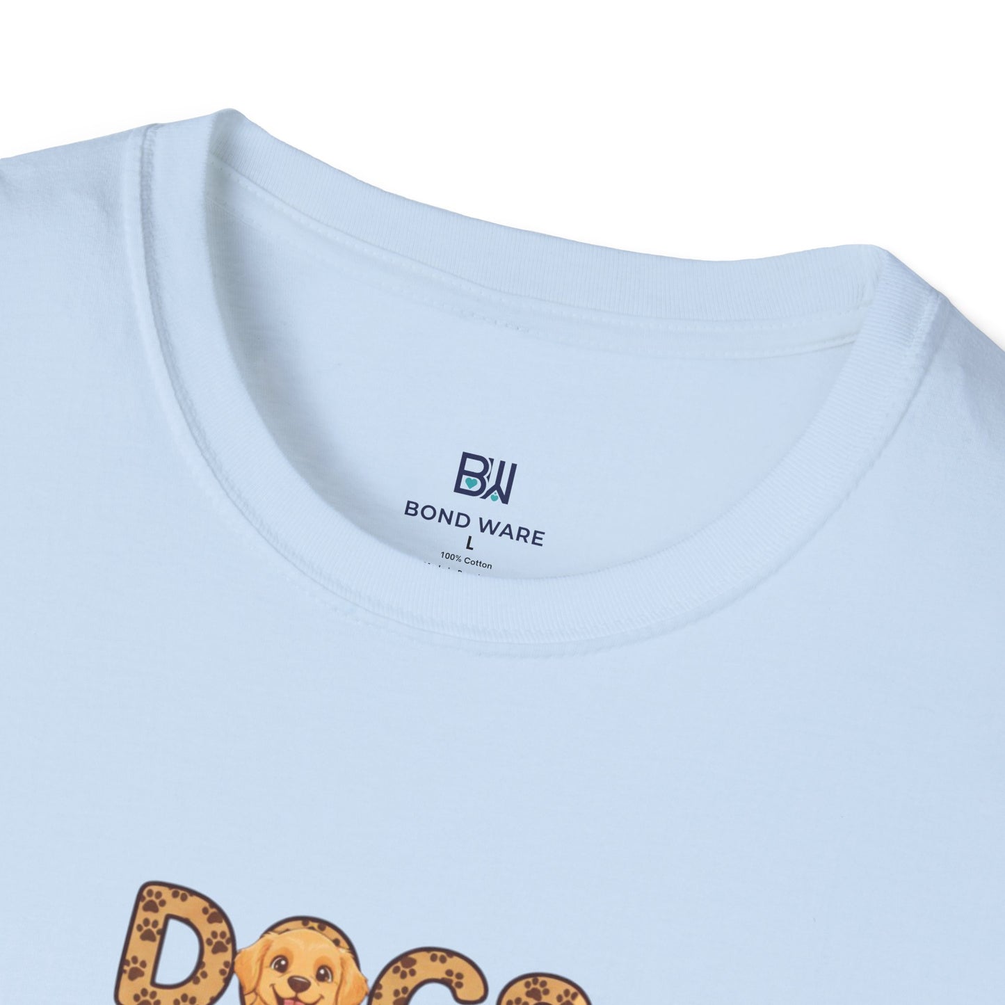 "Dogs Make Me Happy" Cute Cartoon Dog Tee