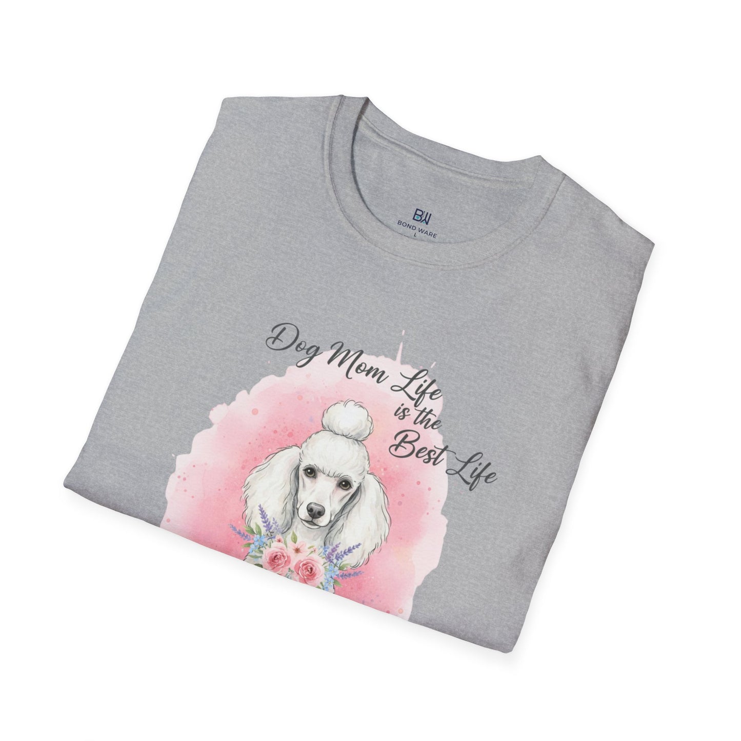 "The Best Life" Floral Poodle Dog Mom Tee