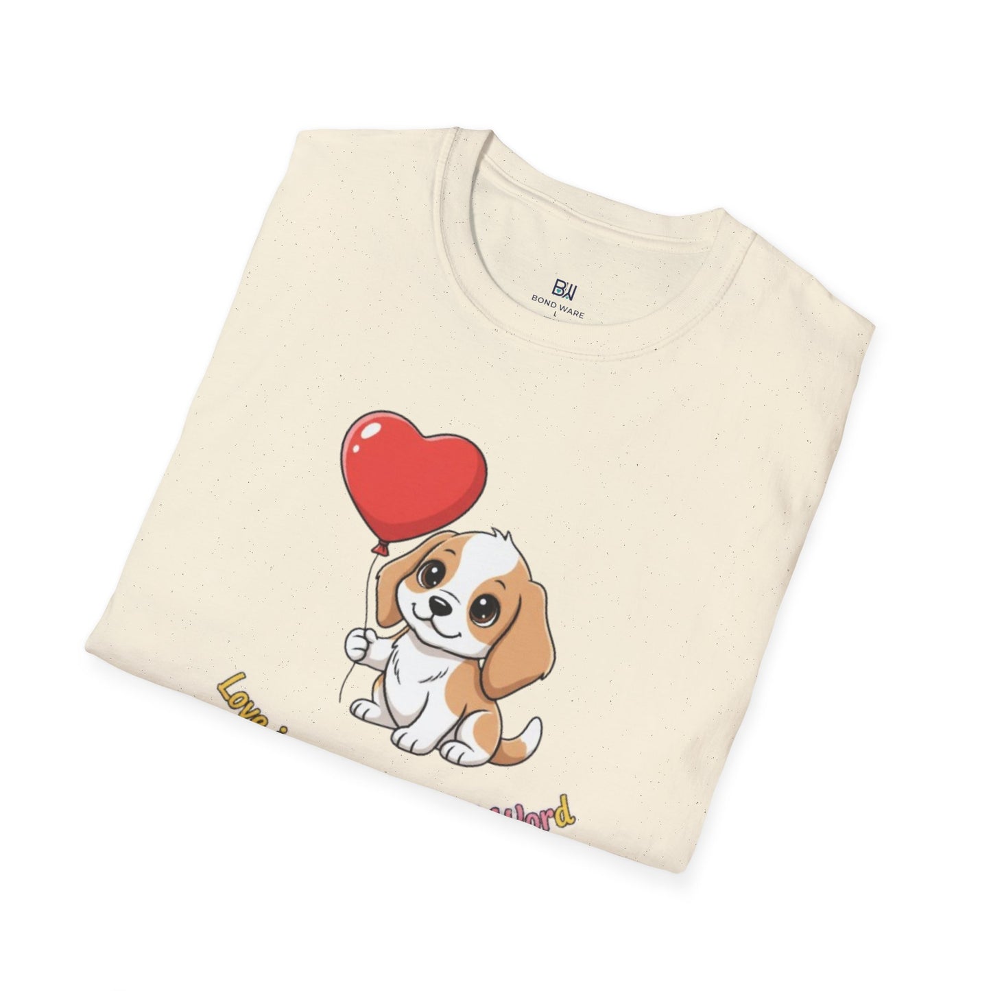 "Love is a Four-Legged Word" Cute Pup Tee