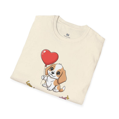 "Love is a Four-Legged Word" Cute Pup Tee
