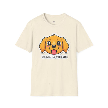 "Life Is Better With A Dog" Cute Pup Tee