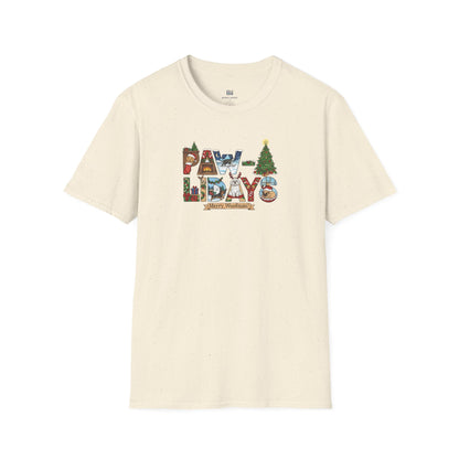 Merry Woofmas Paw-lidays Cute Dog Scenes Xmas Gift T-Shirt