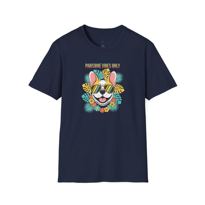 "Pawsome Vibes Only" Summer Frenchie T-Shirt