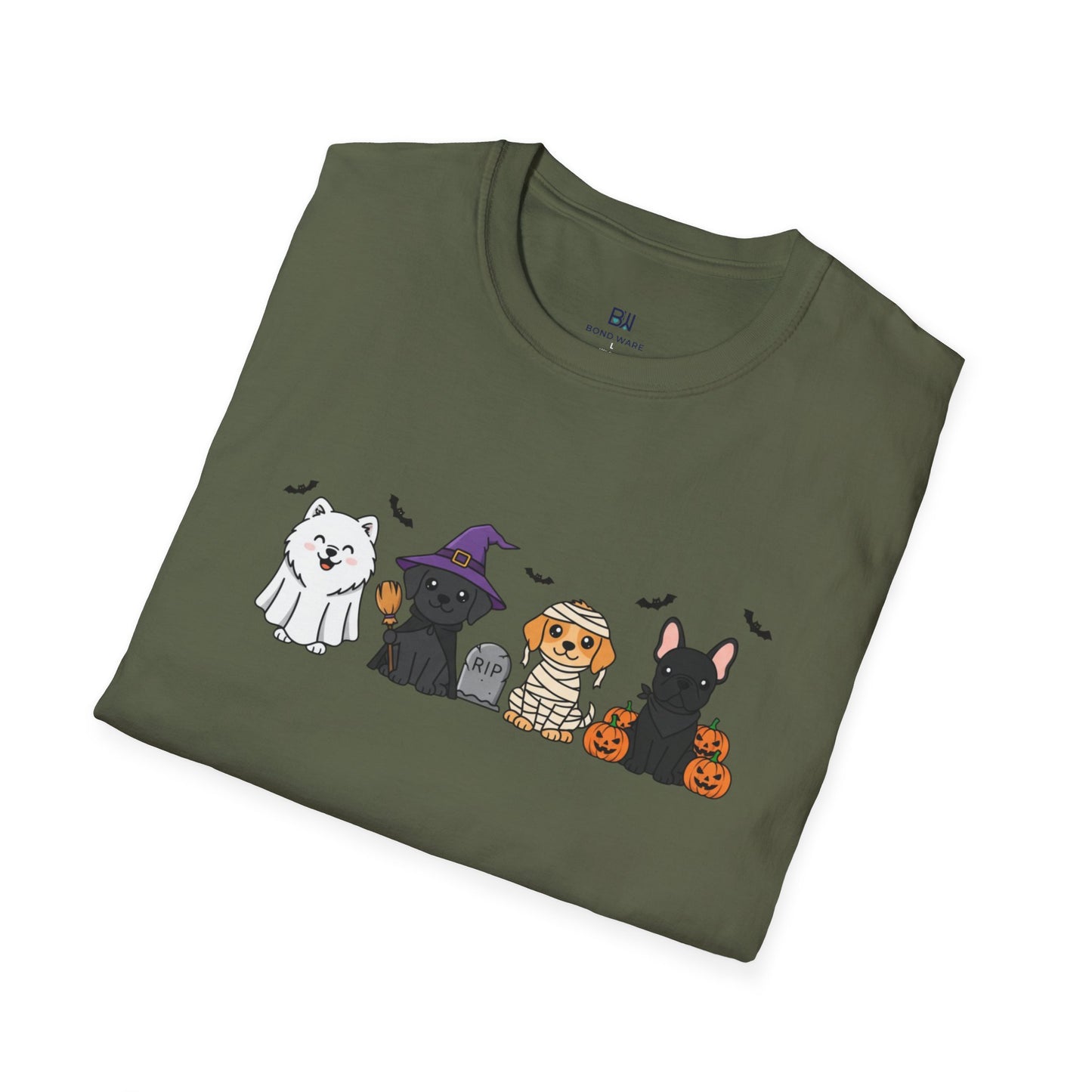 Trick or Treat Pups Halloween Graphic Tee