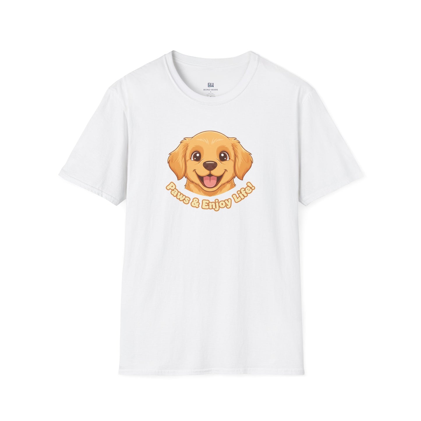 Adorable "Paws & Enjoy Life" Dog Lover Tee