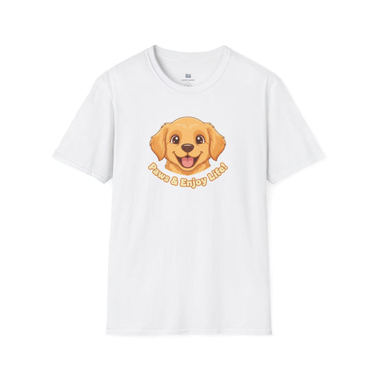 Adorable "Paws & Enjoy Life" Dog Lover Tee