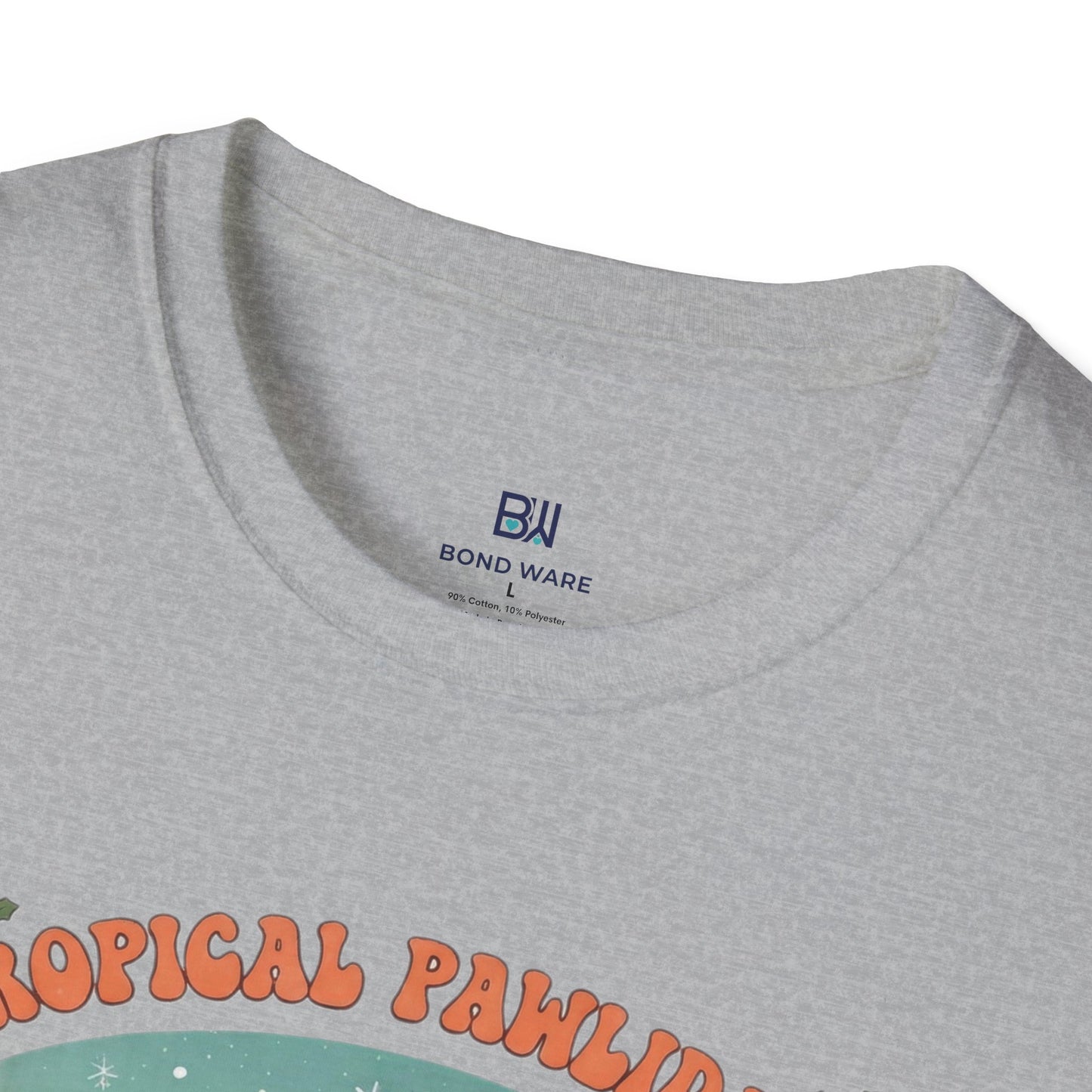 Cute Dogs on Beach Tropical Christmas Holiday T-Shirt