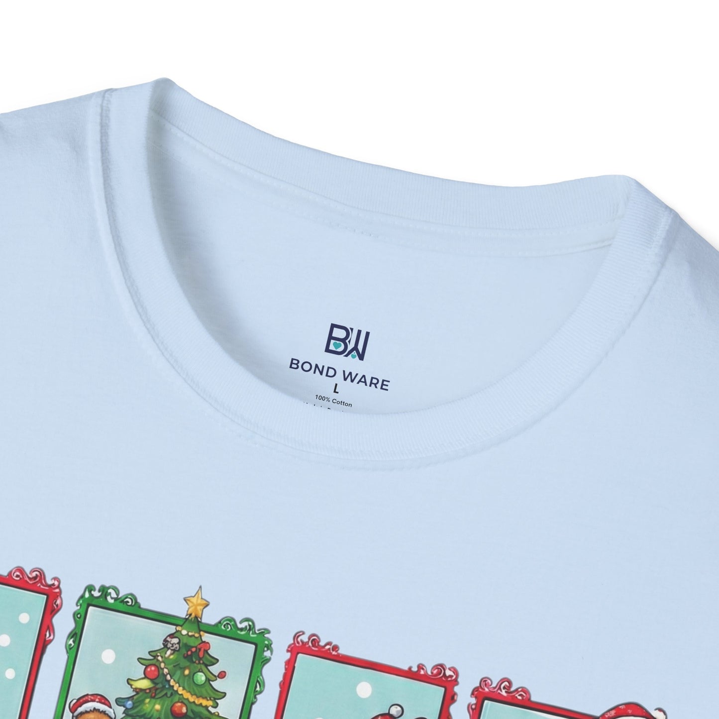 Merry Christmas Dog Comic Story Cute Puppy Holiday T-Shirt