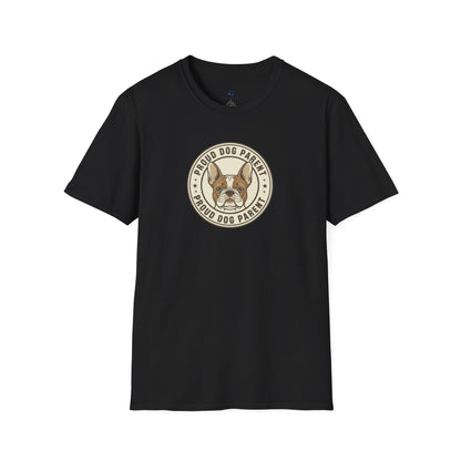 Proud Dog Parent Retro-Style Badge Tee