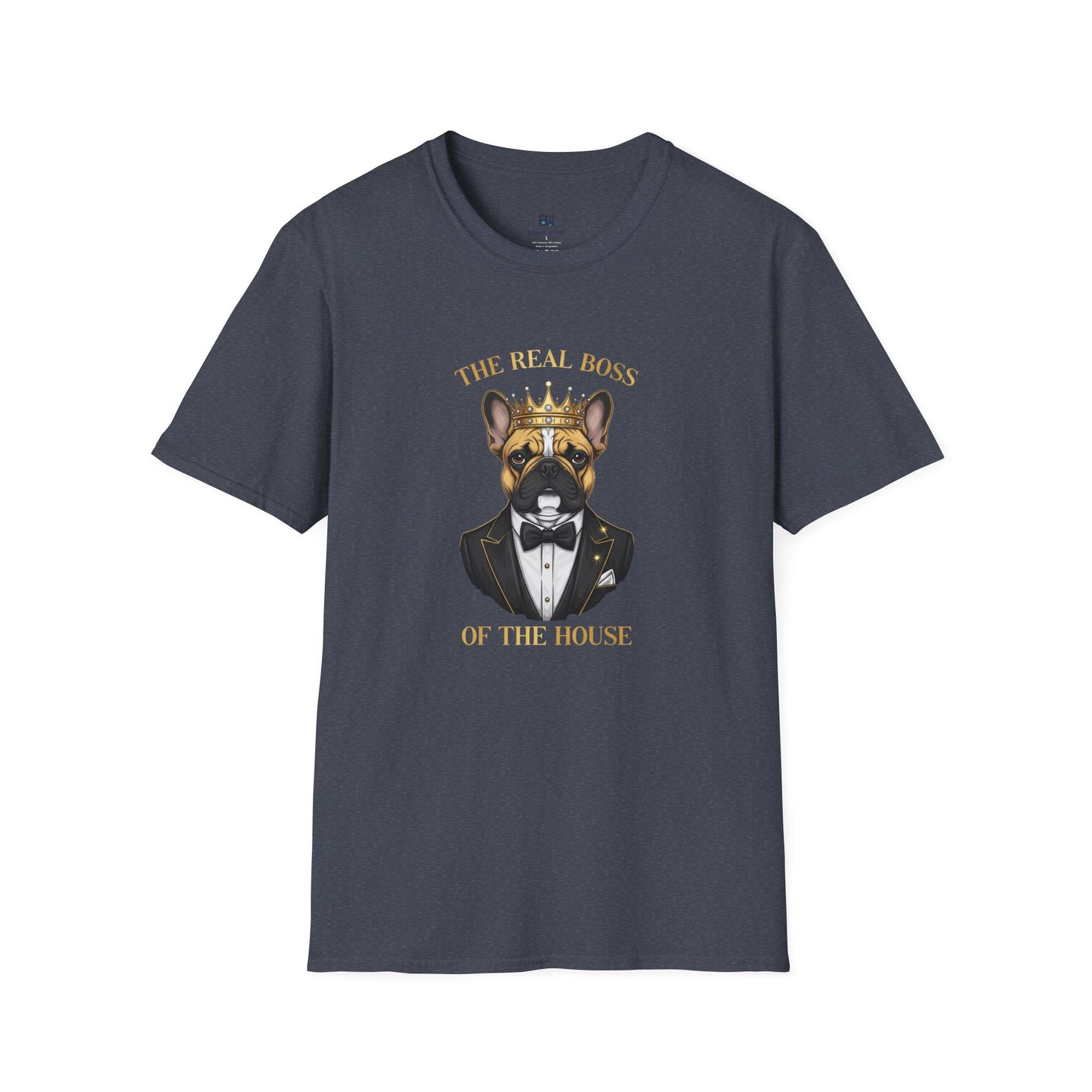 "The Real Boss" French Bulldog Graphic Tee