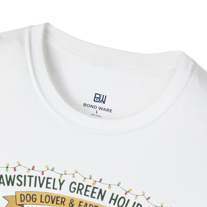Cute Dog Lover Earth Lover Green Holidays Xmas T-Shirt