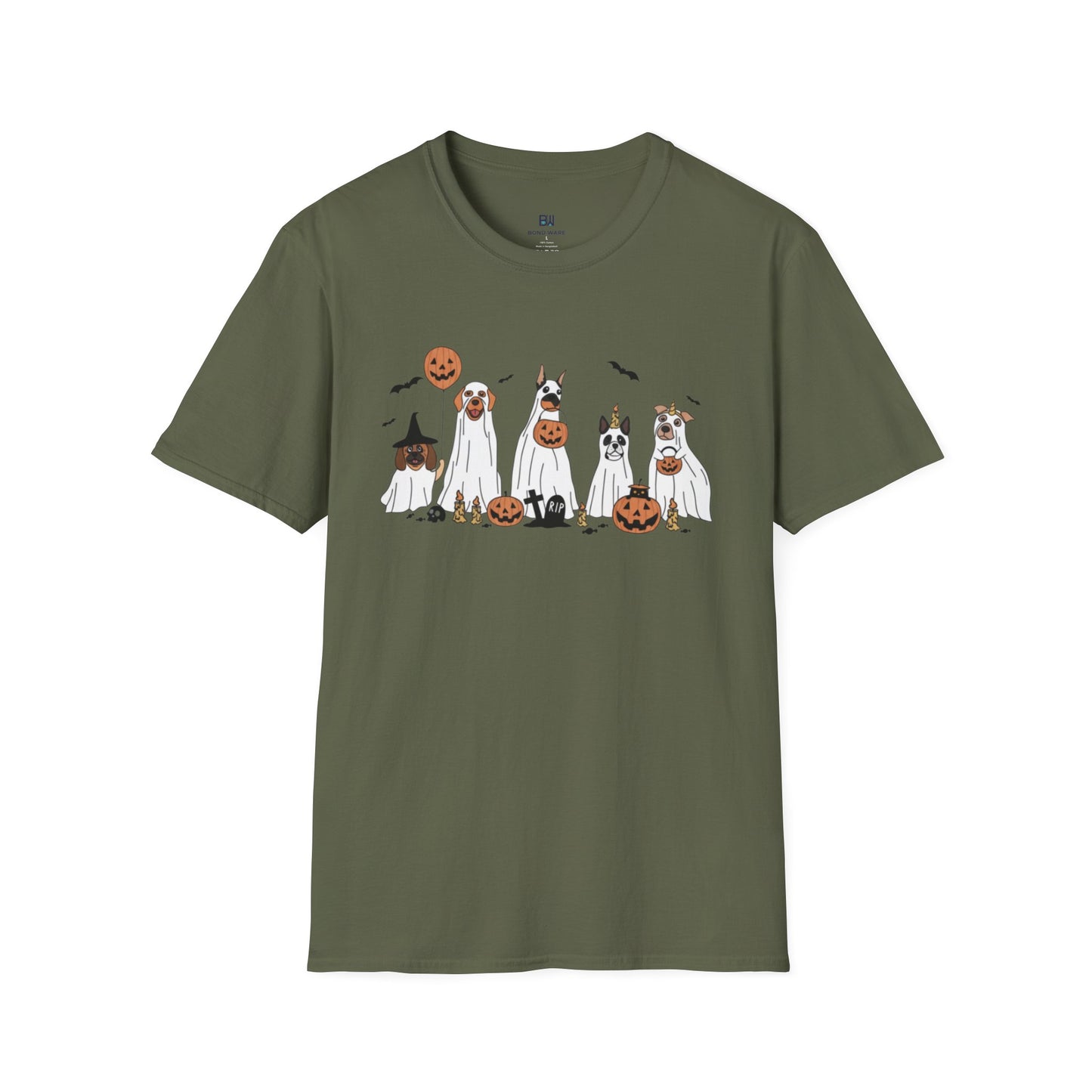 Howl-o-ween Ghost Dog Party T-Shirt