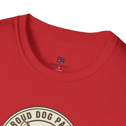 Proud Dog Parent Retro-Style Badge Tee