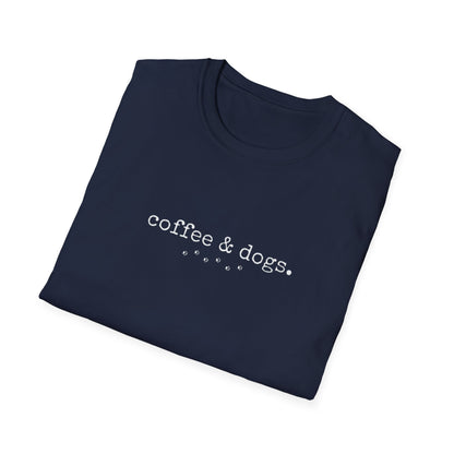 "Coffee & Dogs" Simple Essentials Graphic Tee