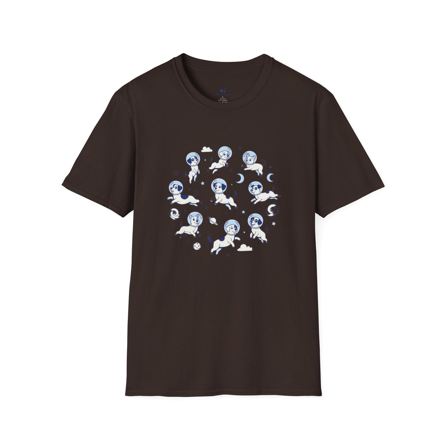 Cosmic Canines Outer Space Adventure Tee