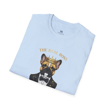 "The Real Boss" French Bulldog Graphic Tee