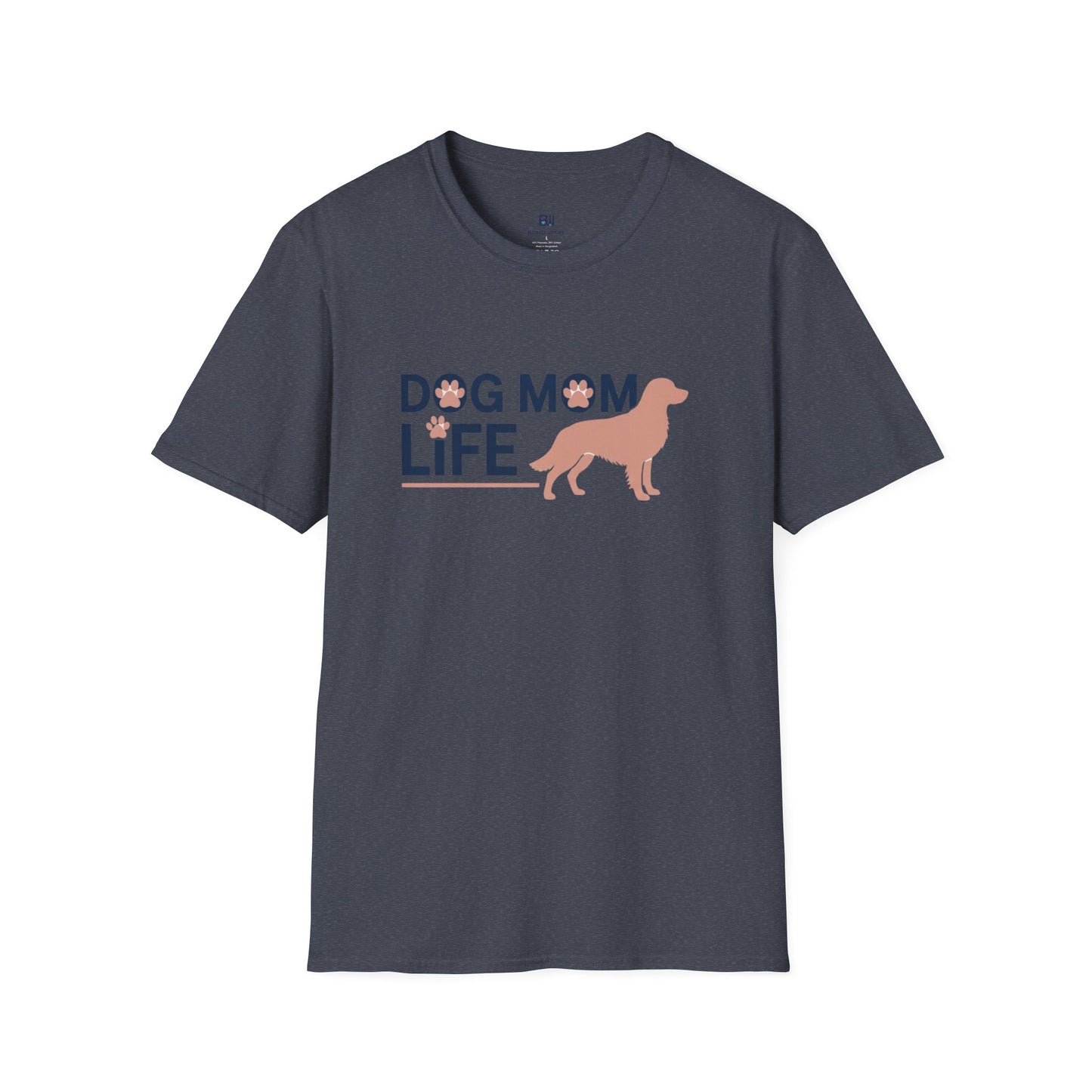 Modern "Dog Mom Life" Graphic T-Shirt