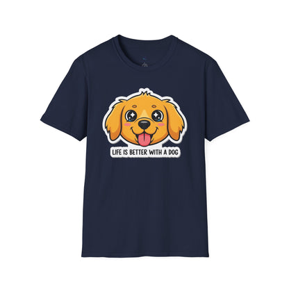 "Life Is Better With A Dog" Cute Pup Tee