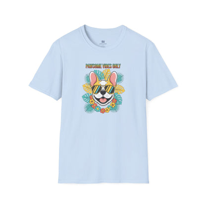 "Pawsome Vibes Only" Summer Frenchie T-Shirt