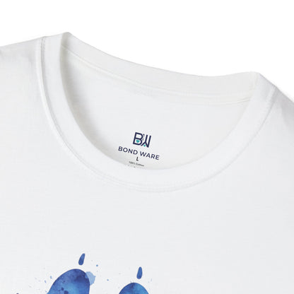 "Life is Better with Paws" Watercolor Paw Tee