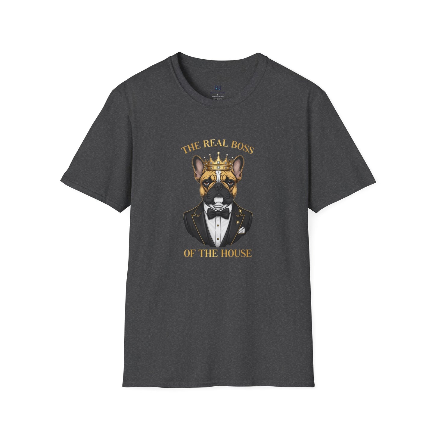 "The Real Boss" French Bulldog Graphic Tee