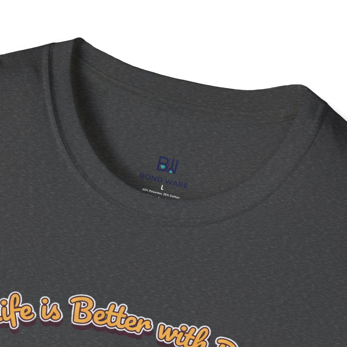 Adorable Dog Stack "Life is Better with Dogs" T-Shirt