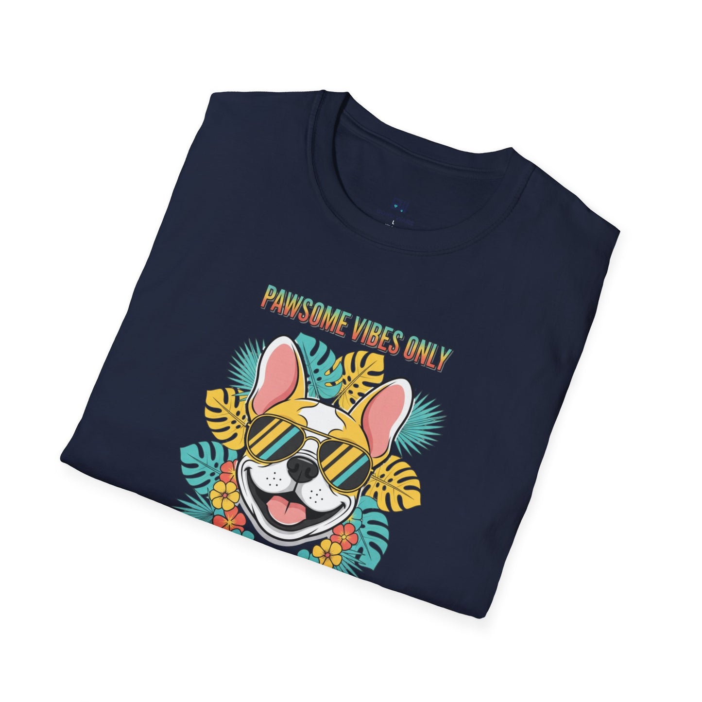 "Pawsome Vibes Only" Summer Frenchie T-Shirt