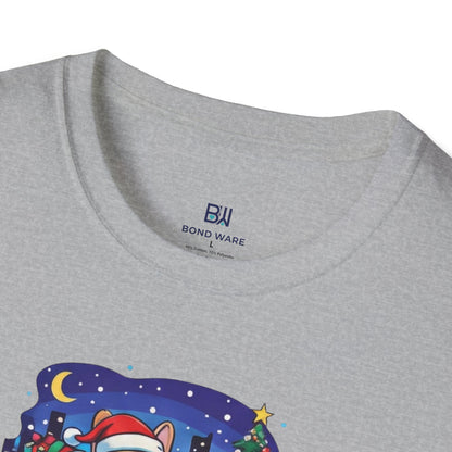 Cute Frenchie & Corgi Christmas Sleigh Ride Dog T-Shirt