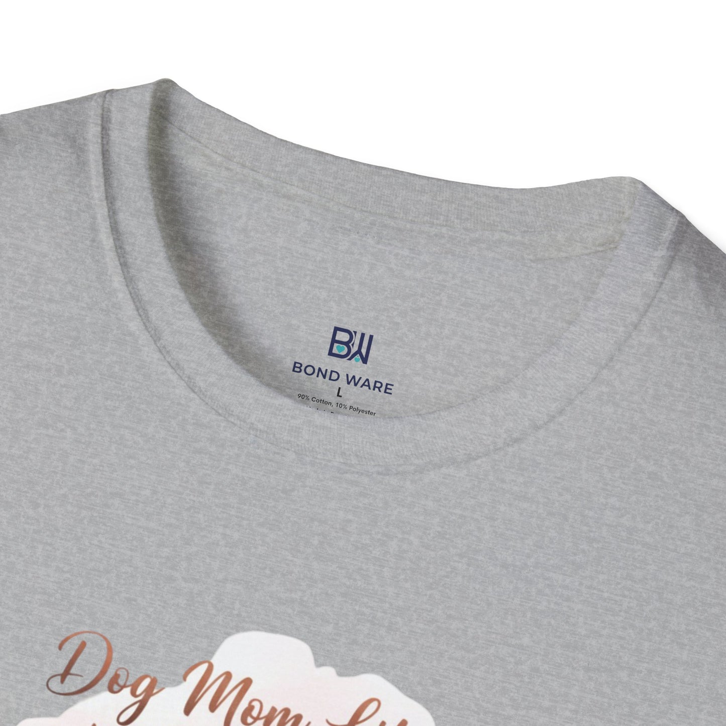 Elegant Poodle "Dog Mom Life" Watercolor T-Shirt