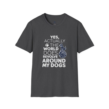 My Dog is My World Funny Graphic T-Shirt