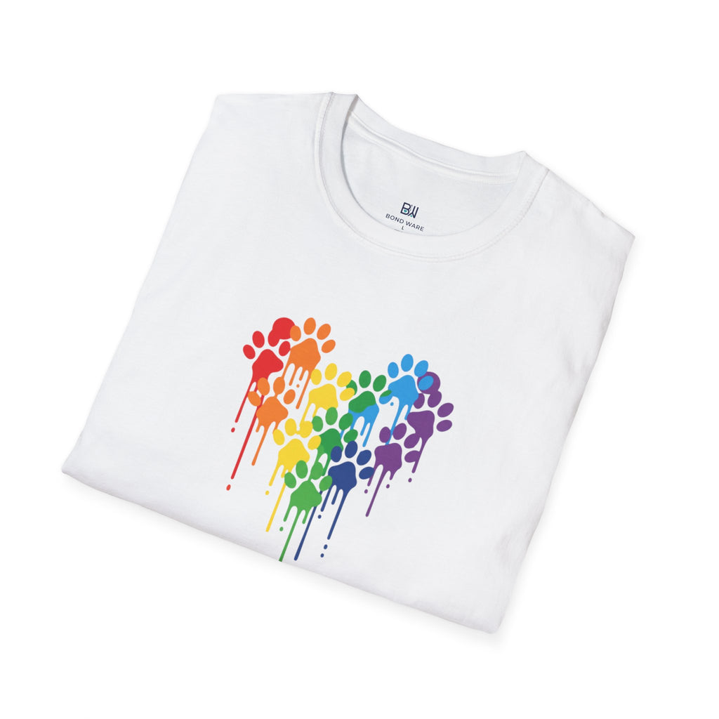 Dog Paws Hearted T-shirt
