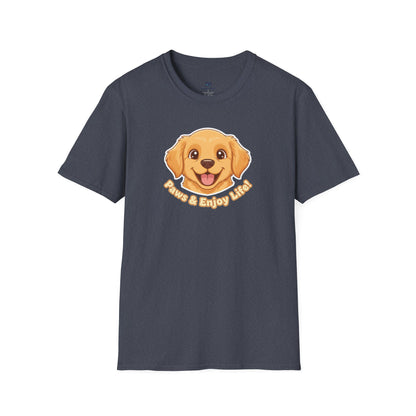 Adorable "Paws & Enjoy Life" Dog Lover Tee